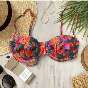 ViX by Paula Hermanny multi colored Luiza bikini top. NWT